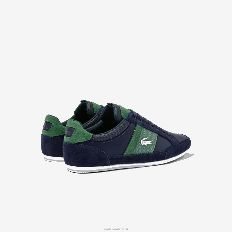 Lacoste chaymon leren sneakers 0828H1735 marine & groen 2s3 Heren