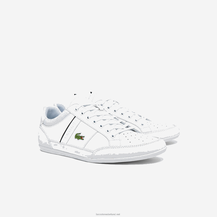 Lacoste chaymon synthetische en leren sneakers 0828H1724 wit & zwart 147 Heren