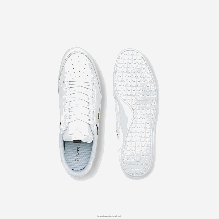 Lacoste chaymon synthetische en leren sneakers 0828H1724 wit & zwart 147 Heren
