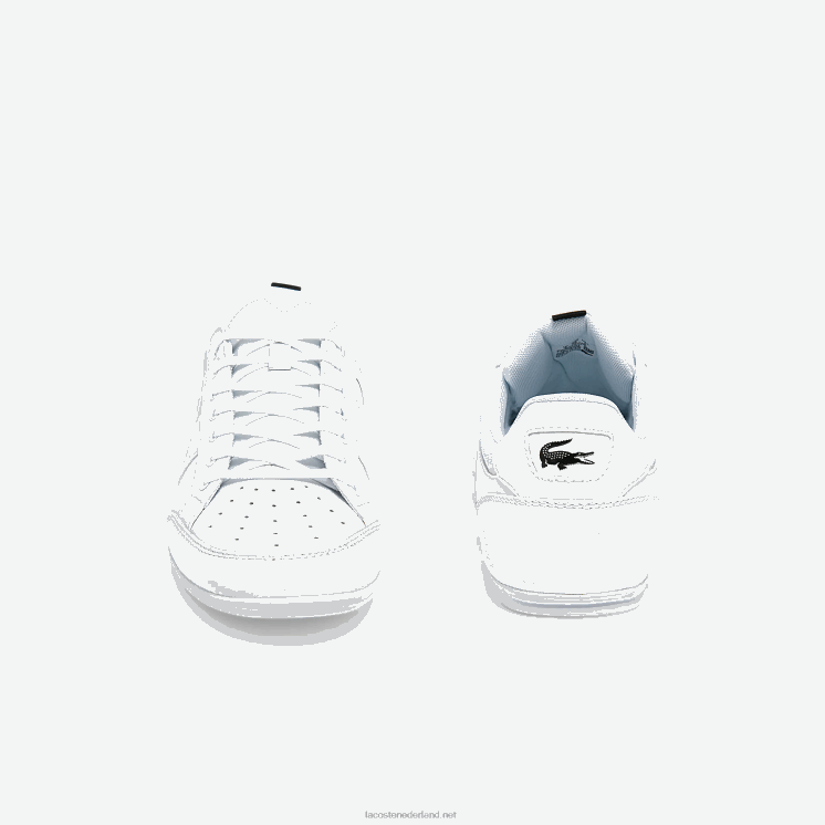 Lacoste chaymon synthetische en leren sneakers 0828H1724 wit & zwart 147 Heren