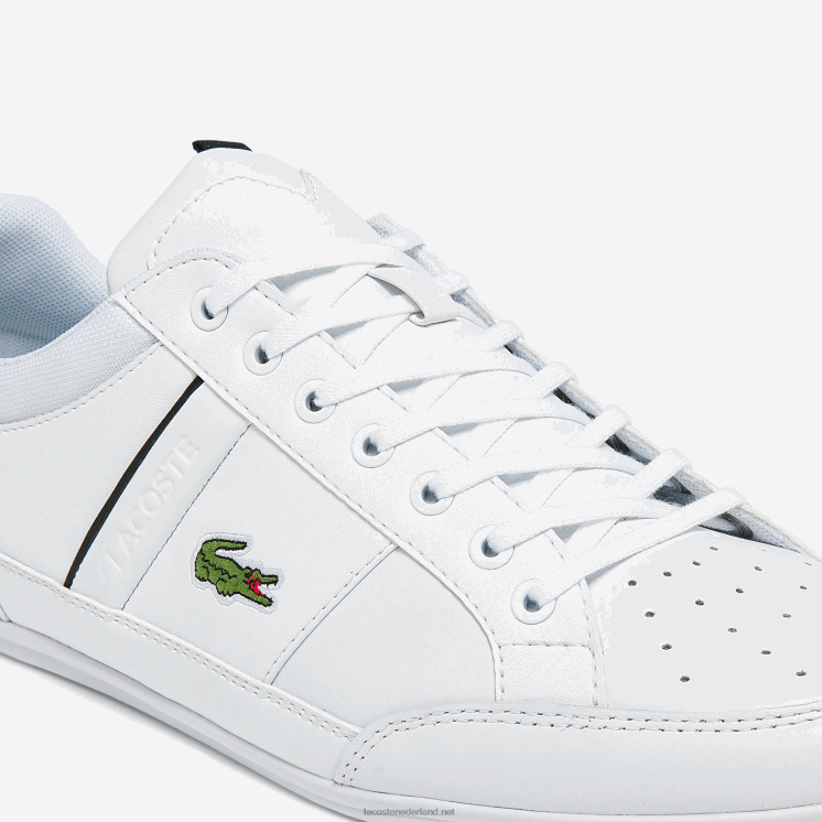 Lacoste chaymon synthetische en leren sneakers 0828H1724 wit & zwart 147 Heren