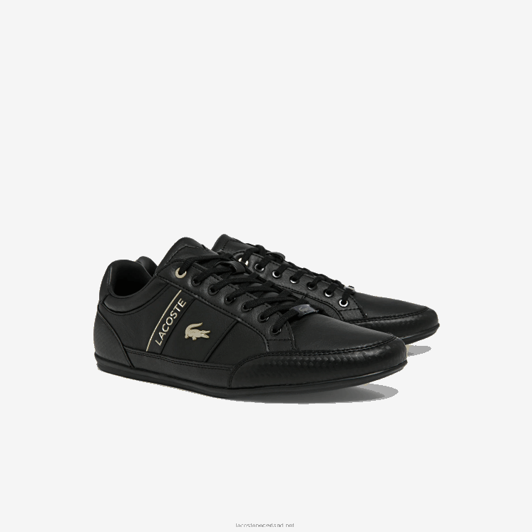 Lacoste chaymon synthetische en leren sneakers 0828H1833 zwart 02u Heren