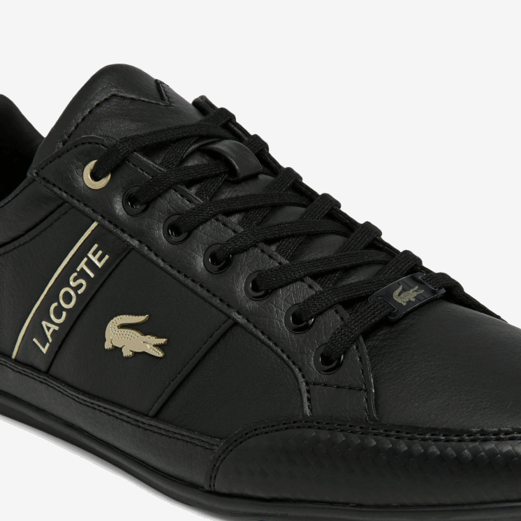 Lacoste chaymon synthetische en leren sneakers 0828H1833 zwart 02u Heren