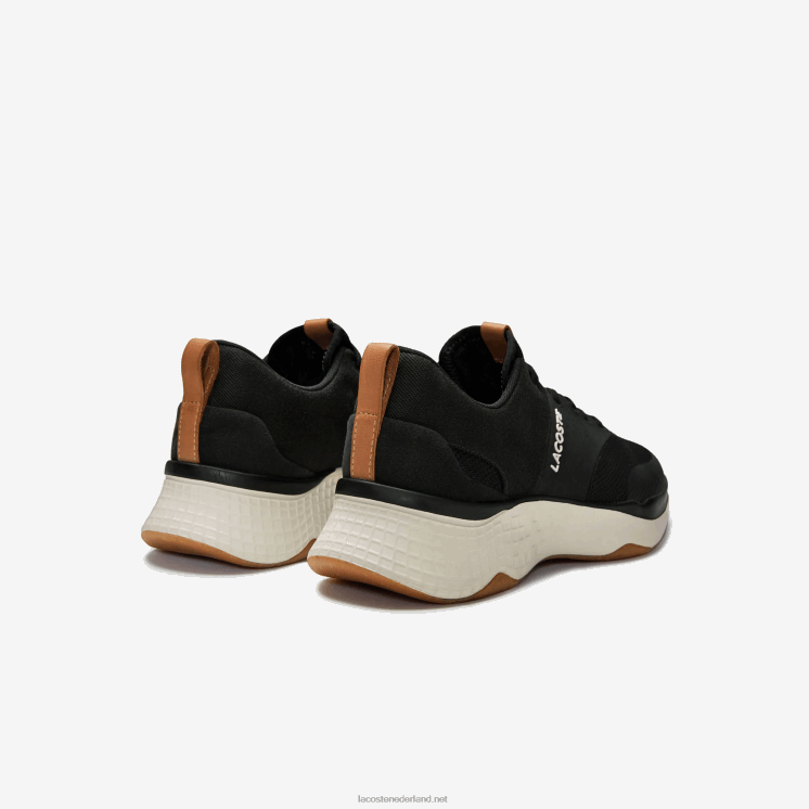Lacoste court-drive plus colourblock textiel sneakers 0828H1868 zwart & gebroken wit 454 Heren