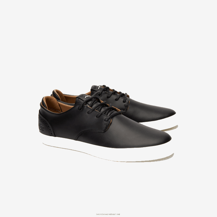 Lacoste esparre club leren sneakers 0828H1718 zwart & gebroken wit 454 Heren