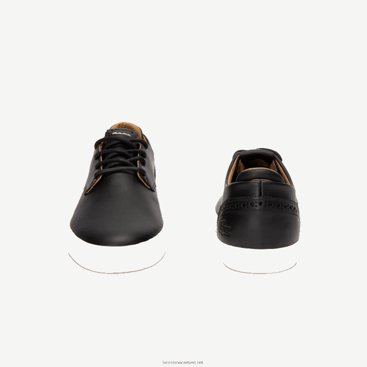 Lacoste esparre club leren sneakers 0828H1718 zwart & gebroken wit 454 Heren