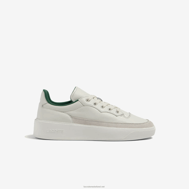 Lacoste g80 club leren ton-sur-ton sneakers 0828H1739 gebroken wit 18c Heren