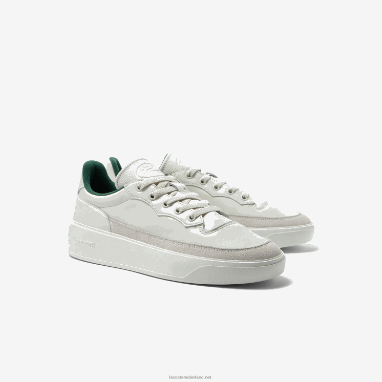 Lacoste g80 club leren ton-sur-ton sneakers 0828H1739 gebroken wit 18c Heren