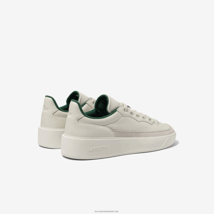 Lacoste g80 club leren ton-sur-ton sneakers 0828H1739 gebroken wit 18c Heren