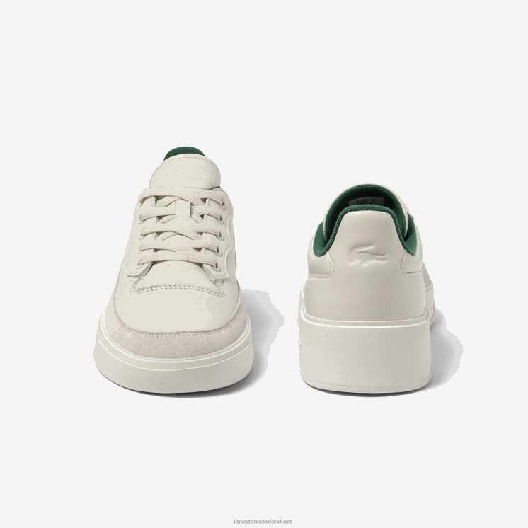 Lacoste g80 club leren ton-sur-ton sneakers 0828H1739 gebroken wit 18c Heren