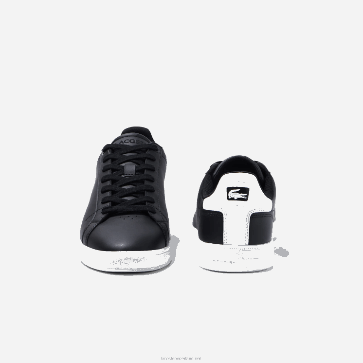 Lacoste graduate pro leren sneakers 0828H1909 zwart-wit 312 Heren
