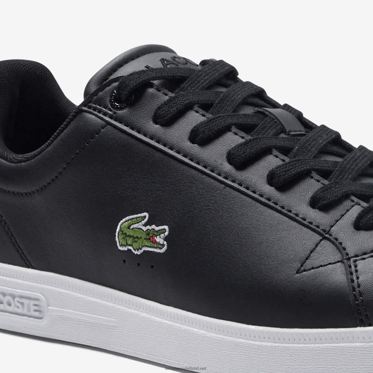 Lacoste graduate pro leren sneakers 0828H1909 zwart-wit 312 Heren