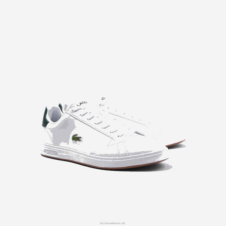 Lacoste graduate pro leren sneakers 0828H1910 wit & donkergroen 1r5 Heren
