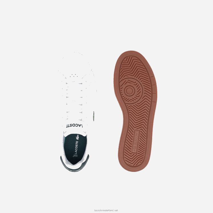 Lacoste graduate pro leren sneakers 0828H1910 wit & donkergroen 1r5 Heren