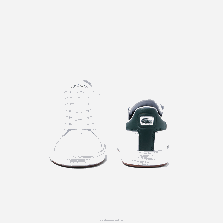 Lacoste graduate pro leren sneakers 0828H1910 wit & donkergroen 1r5 Heren