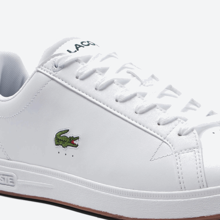 Lacoste graduate pro leren sneakers 0828H1910 wit & donkergroen 1r5 Heren