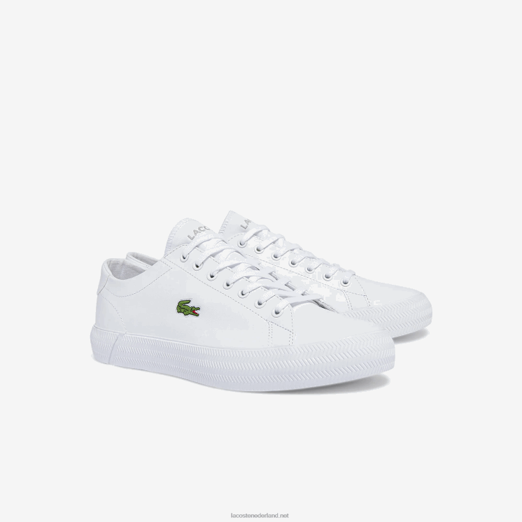 Lacoste gripshot leren en synthetische sneakers 0828H1750 wit 21g Heren
