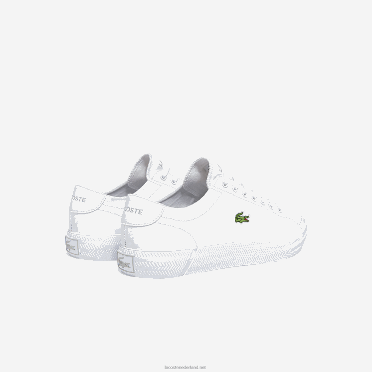 Lacoste gripshot leren en synthetische sneakers 0828H1750 wit 21g Heren