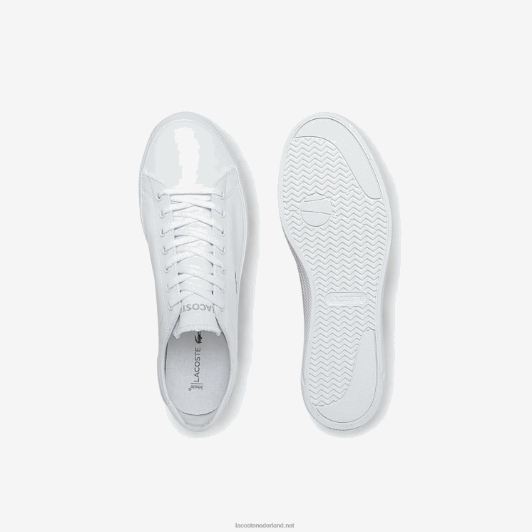 Lacoste gripshot leren en synthetische sneakers 0828H1750 wit 21g Heren