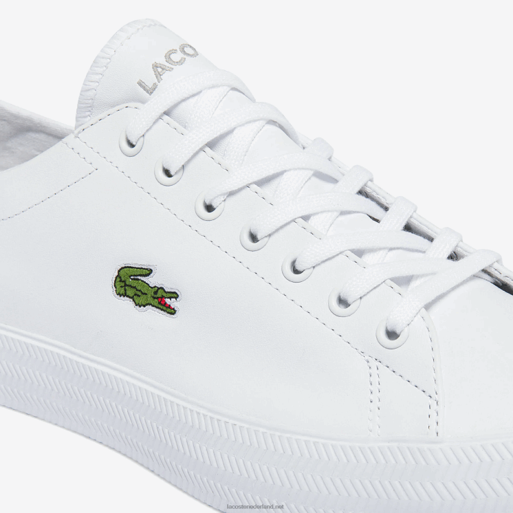 Lacoste gripshot leren en synthetische sneakers 0828H1750 wit 21g Heren