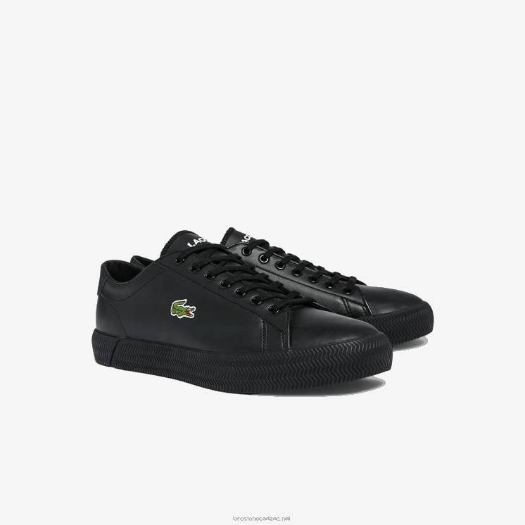 Lacoste gripshot leren en synthetische sneakers 0828H1883 zwart 02u Heren
