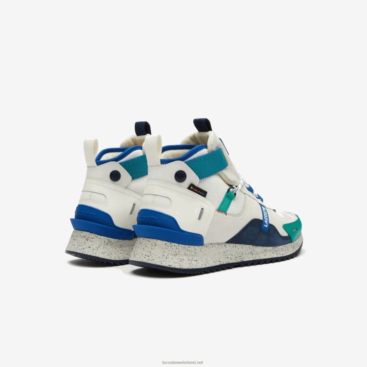 Lacoste hardloopschoenen van leer en synthetisch buitenschoenen 0828H1847 wit groen wg1 Heren