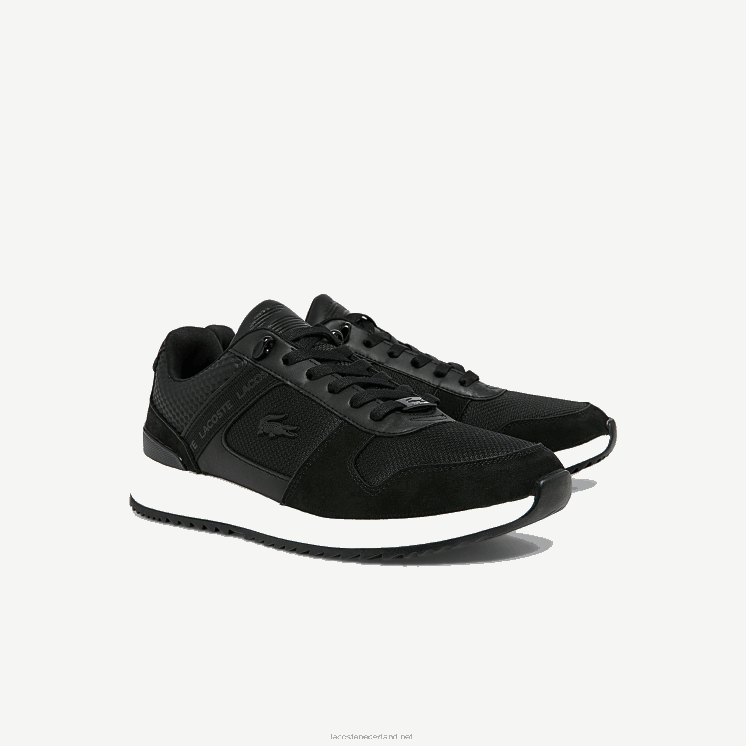 Lacoste joggeur 2.0 leren sneakers 0828H1906 zwart 02u Heren