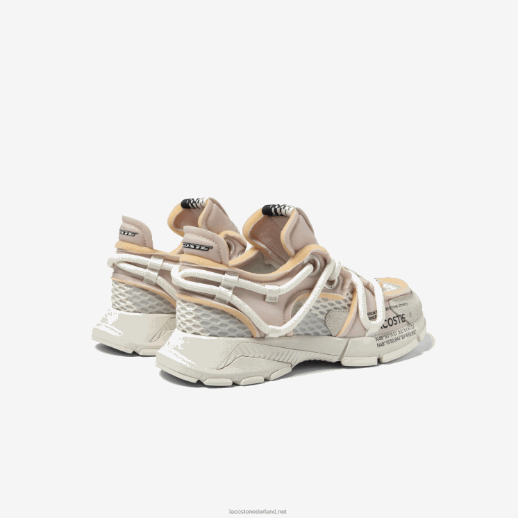 Lacoste l003 active runway textiel sneakers 0828H1731 gebroken wit 18c Heren