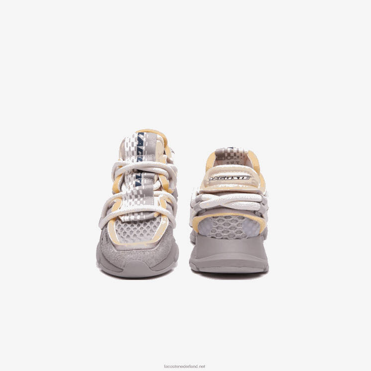 Lacoste l003 active runway textiel sneakers 0828H1732 grijs wit 1e7 Heren