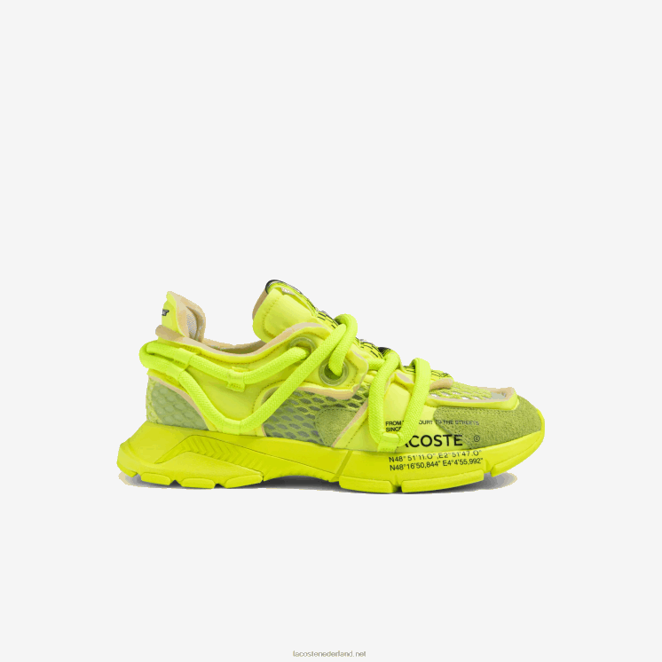 Lacoste l003 active runway textiel sneakers 0828H1733 geel geel 2t7 Heren