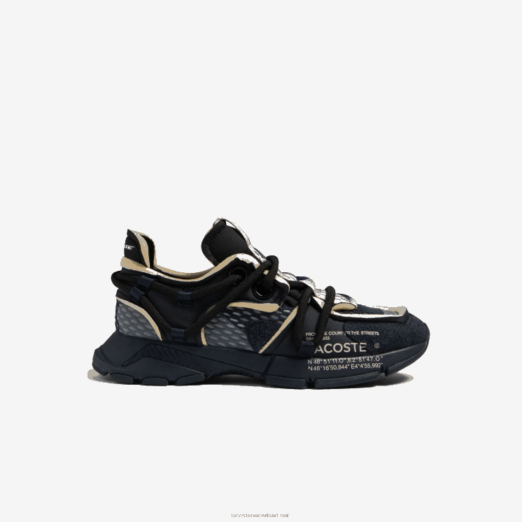 Lacoste l003 active runway textiel sneakers 0828H1734 marine nb0 Heren