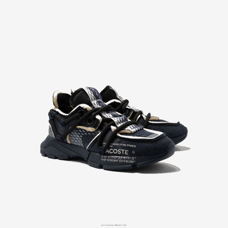 Lacoste l003 active runway textiel sneakers 0828H1734 marine nb0 Heren