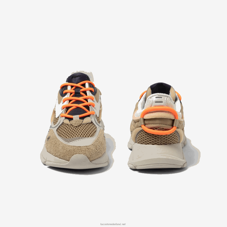 Lacoste l003 neo stoffen sneakers 0828H1695 kaki marine kn1 Heren