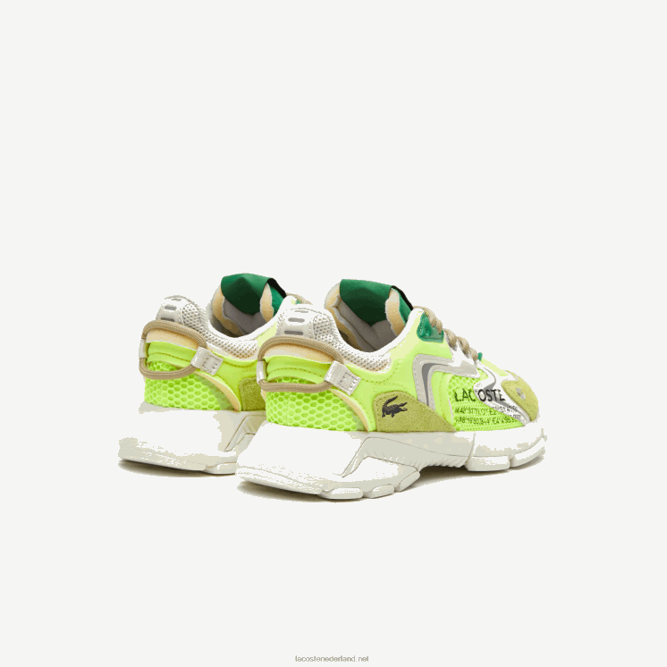 Lacoste l003 neo stoffen sneakers 0828H1696 geel & gebroken wit y21 Heren