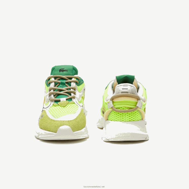 Lacoste l003 neo stoffen sneakers 0828H1696 geel & gebroken wit y21 Heren