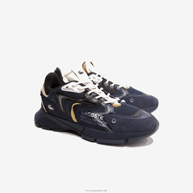 Lacoste l003 neo stoffen sneakers 0828H1697 marine nb0 Heren