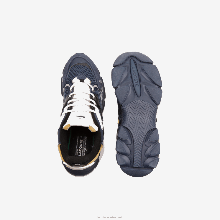 Lacoste l003 neo stoffen sneakers 0828H1697 marine nb0 Heren
