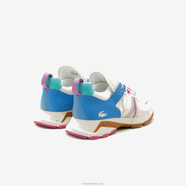 Lacoste l003 sneakers van ecotextiel 0828H1842 wit & roze b53 Heren