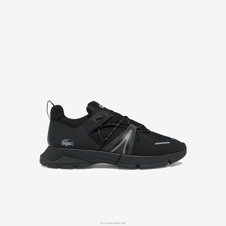 Lacoste l003 sneakers van textiel 0828H1796 zwart 02u Heren