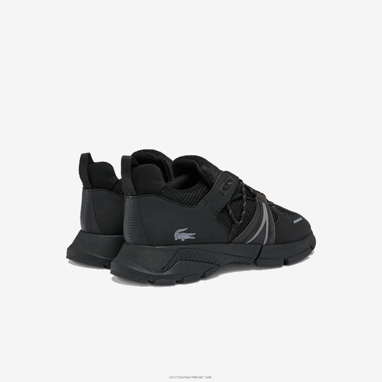 Lacoste l003 sneakers van textiel 0828H1796 zwart 02u Heren