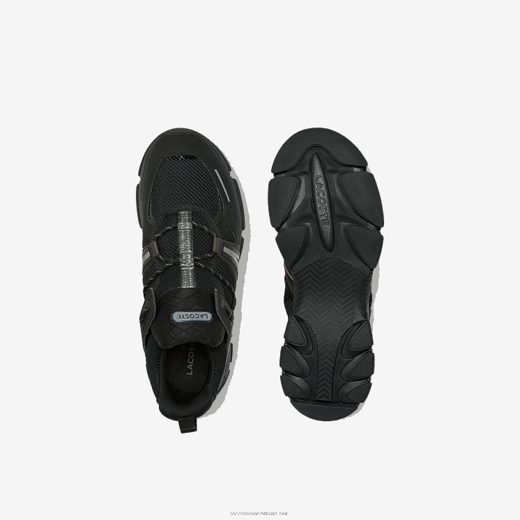 Lacoste l003 sneakers van textiel 0828H1796 zwart 02u Heren