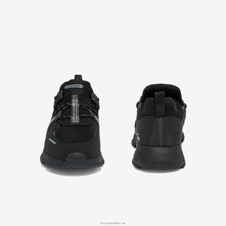 Lacoste l003 sneakers van textiel 0828H1796 zwart 02u Heren