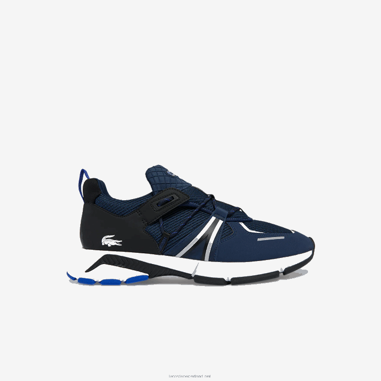 Lacoste l003 sneakers van textiel 0828H1797 marine & wit 092 Heren