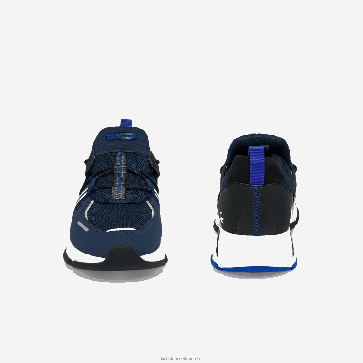 Lacoste l003 sneakers van textiel 0828H1797 marine & wit 092 Heren