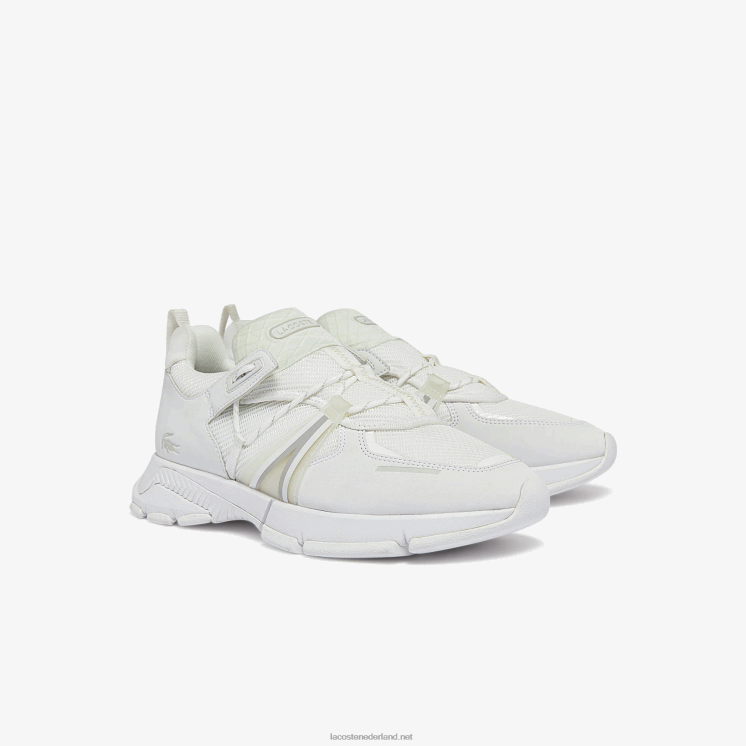 Lacoste l003 sneakers van textiel 0828H1798 wit 21g Heren