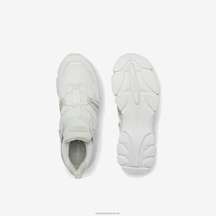 Lacoste l003 sneakers van textiel 0828H1798 wit 21g Heren