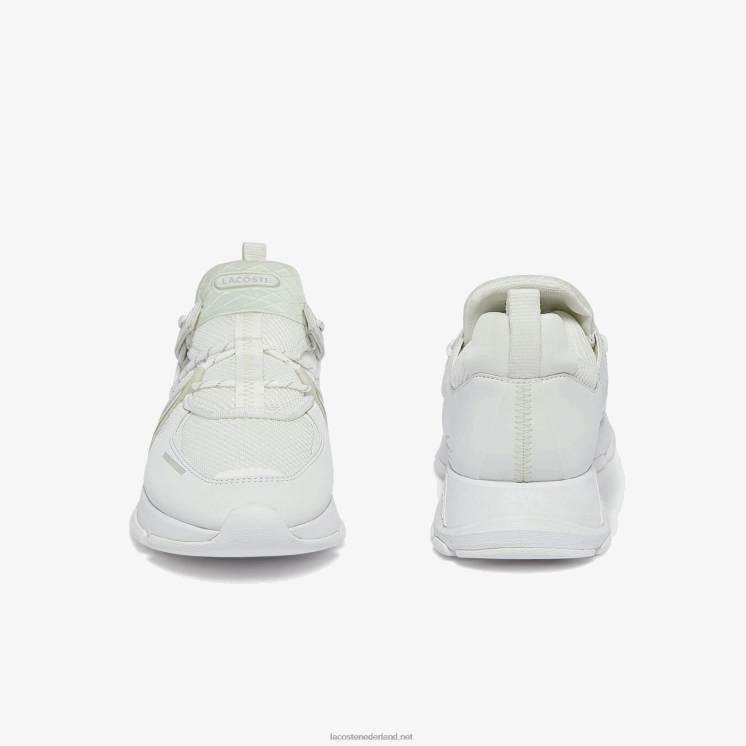 Lacoste l003 sneakers van textiel 0828H1798 wit 21g Heren
