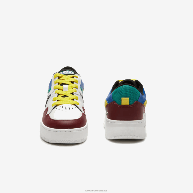 Lacoste l005 leren sneakers 0828H1822 bordeaux wit 2u2 Heren