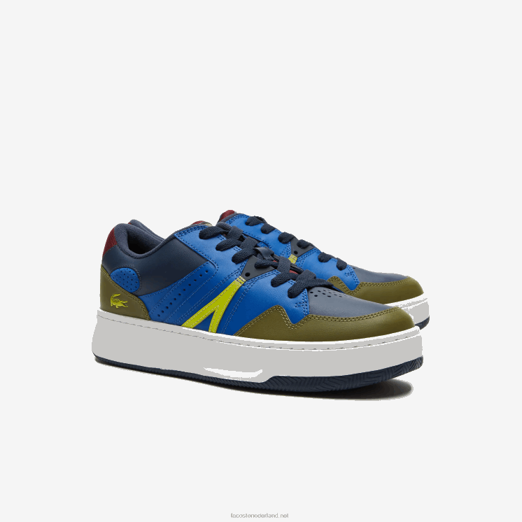 Lacoste l005 leren sneakers 0828H1825 marine kaki ah9 Heren