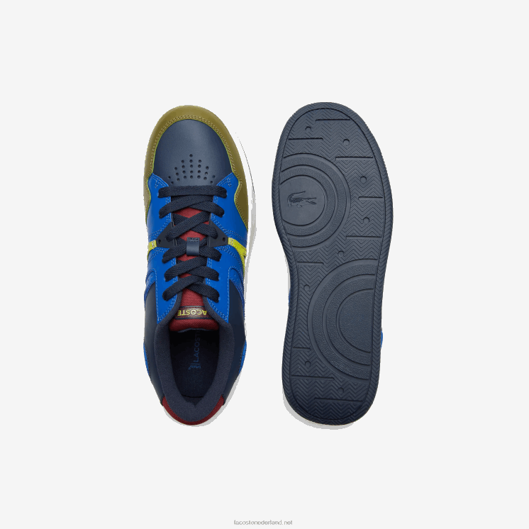 Lacoste l005 leren sneakers 0828H1825 marine kaki ah9 Heren